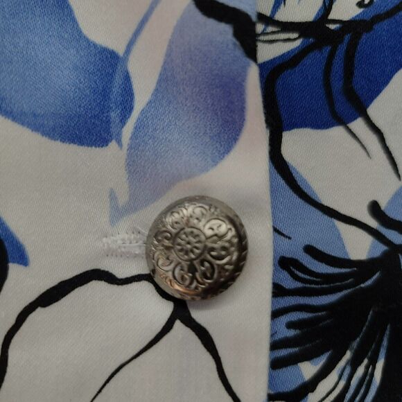 Sportelle Womens Light Wait Jacket Multi-Color Size 2X Cotton Blend Button Up - Picture 10 of 14